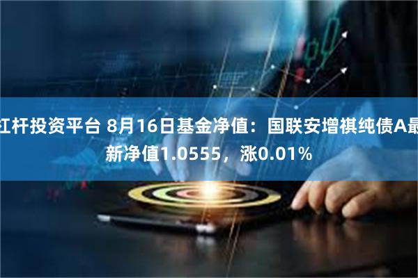 杠杆投资平台 8月16日基金净值：国联安增祺纯债A最新净值1.0555，涨0.01%