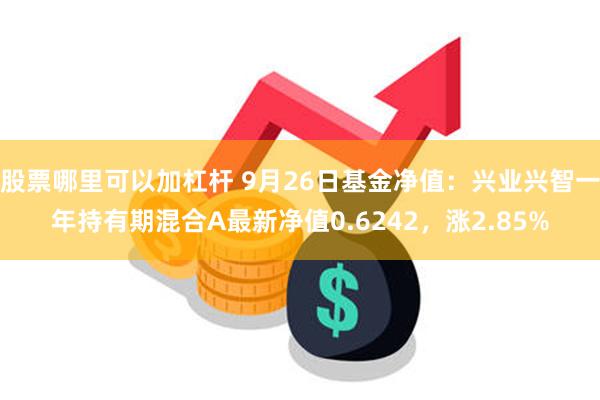 股票哪里可以加杠杆 9月26日基金净值：兴业兴智一年持有期混合A最新净值0.6242，涨2.85%