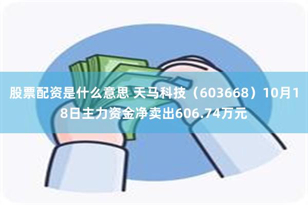 股票配资是什么意思 天马科技（603668）10月18日主力资金净卖出606.74万元