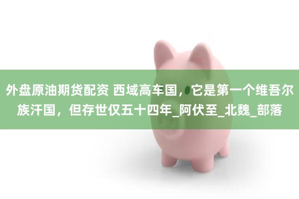 外盘原油期货配资 西域高车国，它是第一个维吾尔族汗国，但存世仅五十四年_阿伏至_北魏_部落
